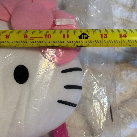 Hello Kitty Plush Backpack with Pink Polka Dot Dress - Picture 7 of 7